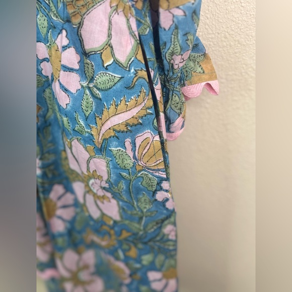 Juliet Dunn Blue‎ and Pink Floral Dress - Picture 8 of 8